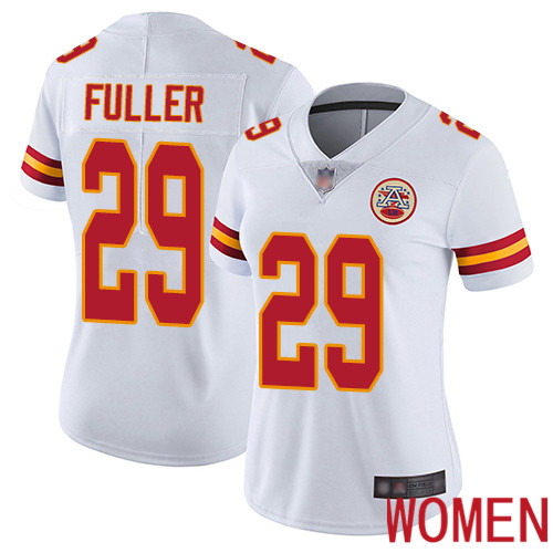 Women Kansas City Chiefs 29 Fuller Kendall White Vapor Untouchable Limited Player Football Nike NFL Jersey